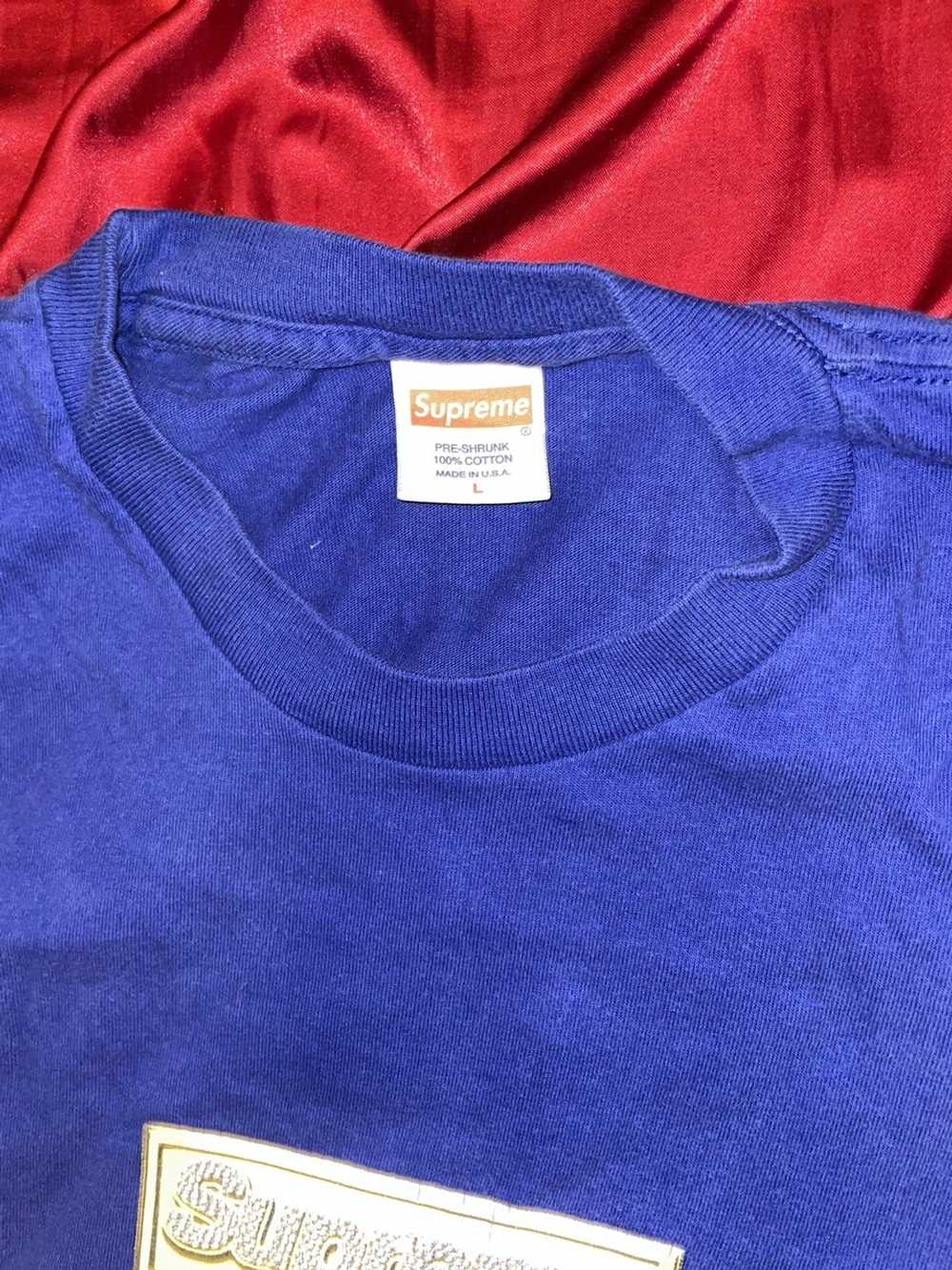 Supreme Supreme Bling Box Logo Tee Size Large BLUE - image 2