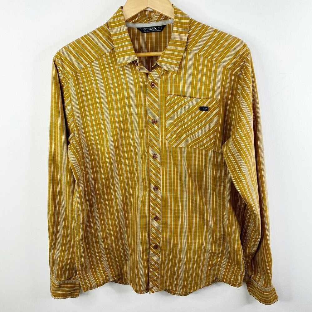 Arc'Teryx Arcteryx Brown Gold Check Plaid Long Sl… - image 1