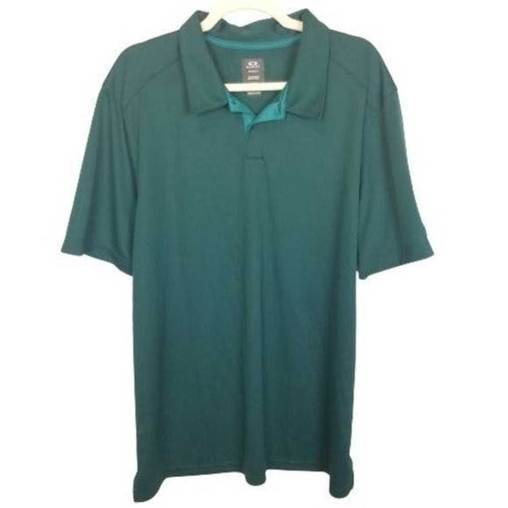 Oakley Oakley Mens 2XL Green Polo Shirt Regular F… - image 1