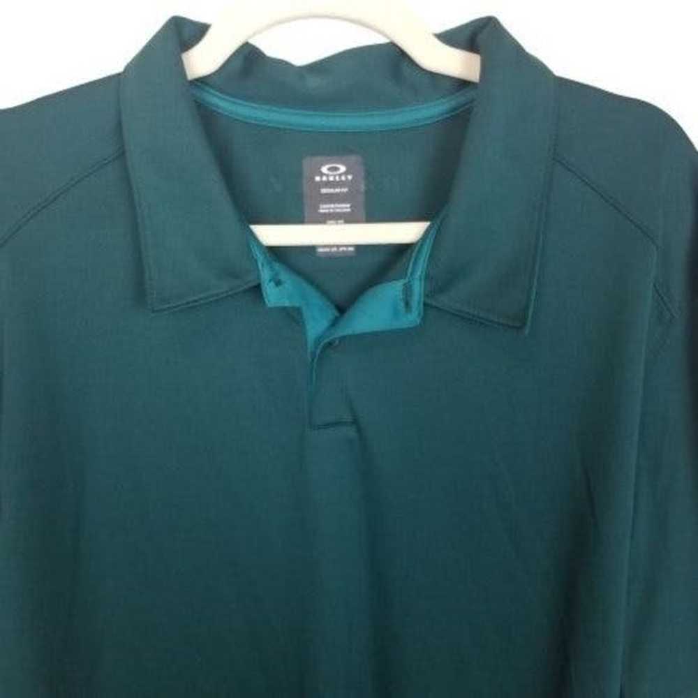 Oakley Oakley Mens 2XL Green Polo Shirt Regular F… - image 2