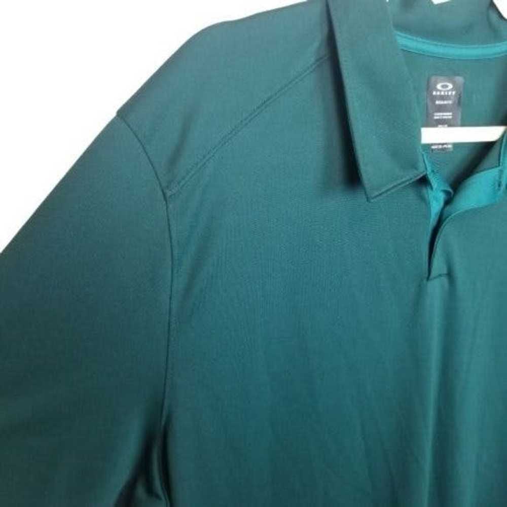 Oakley Oakley Mens 2XL Green Polo Shirt Regular F… - image 4