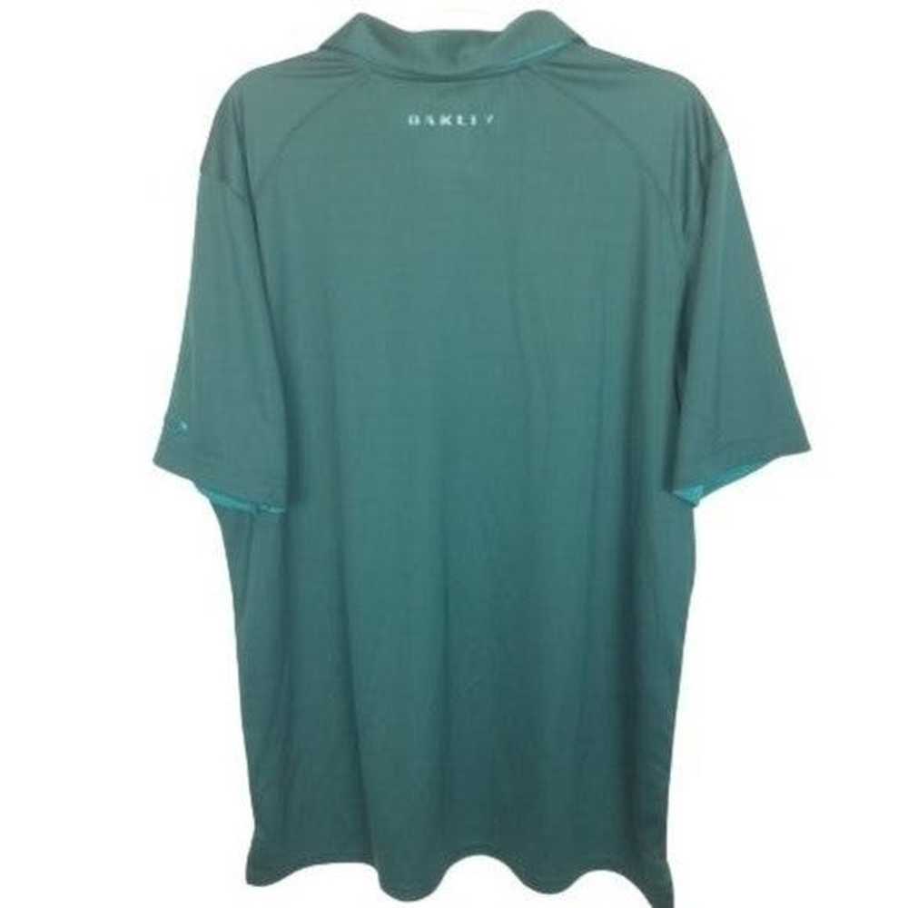 Oakley Oakley Mens 2XL Green Polo Shirt Regular F… - image 6