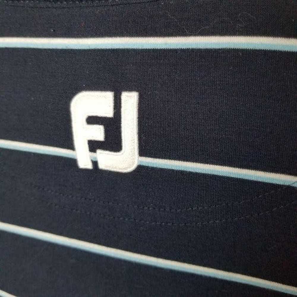 Footjoy FootJoy FJ Mens XL Navy Blue White Stripe… - image 7