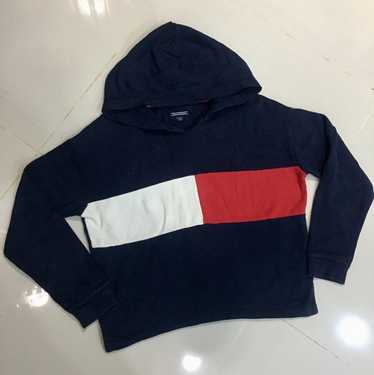 Tommy hilfiger oversized teddy best sale hoodie navy