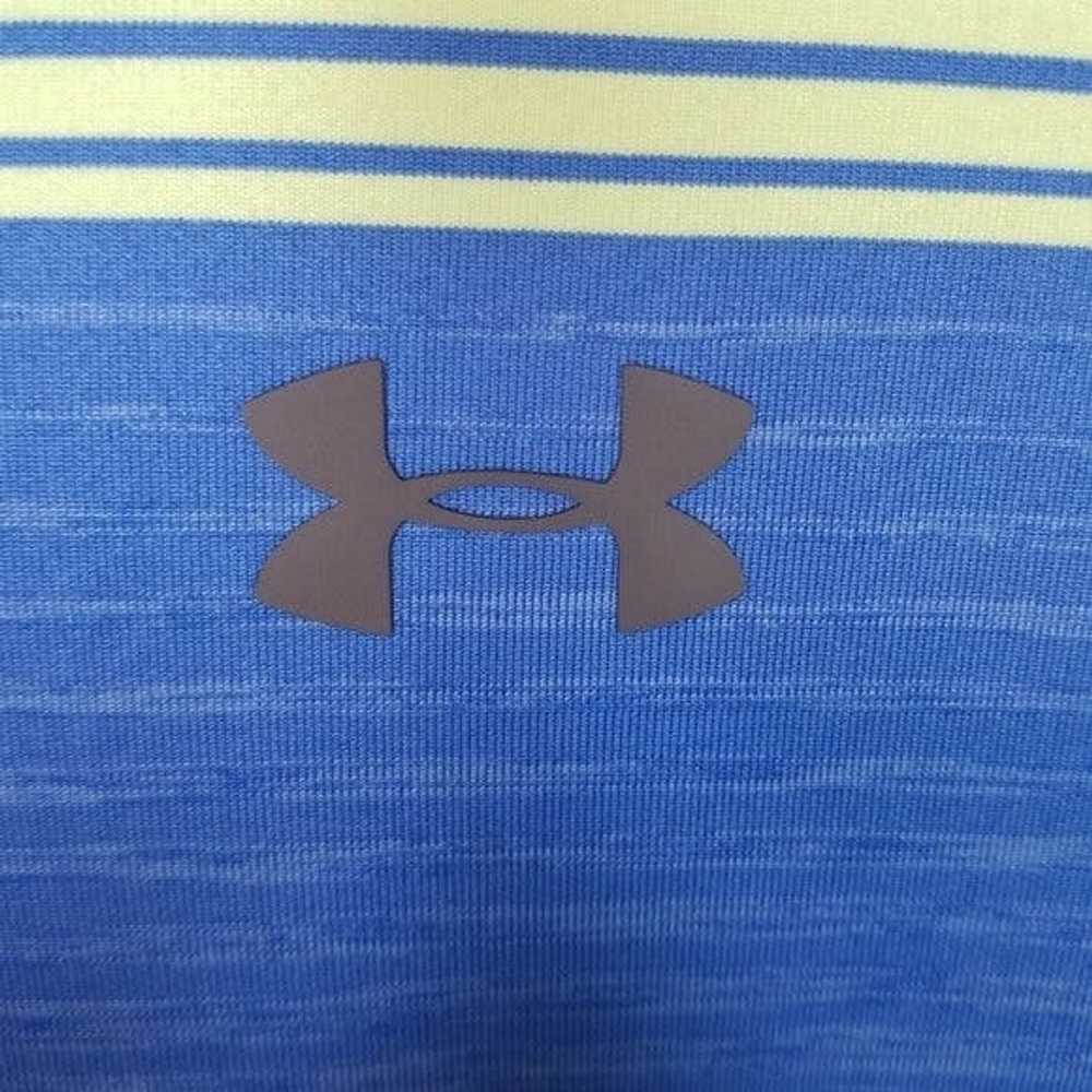 Under Armour Under Armour Men's L Blue Green Stri… - image 4