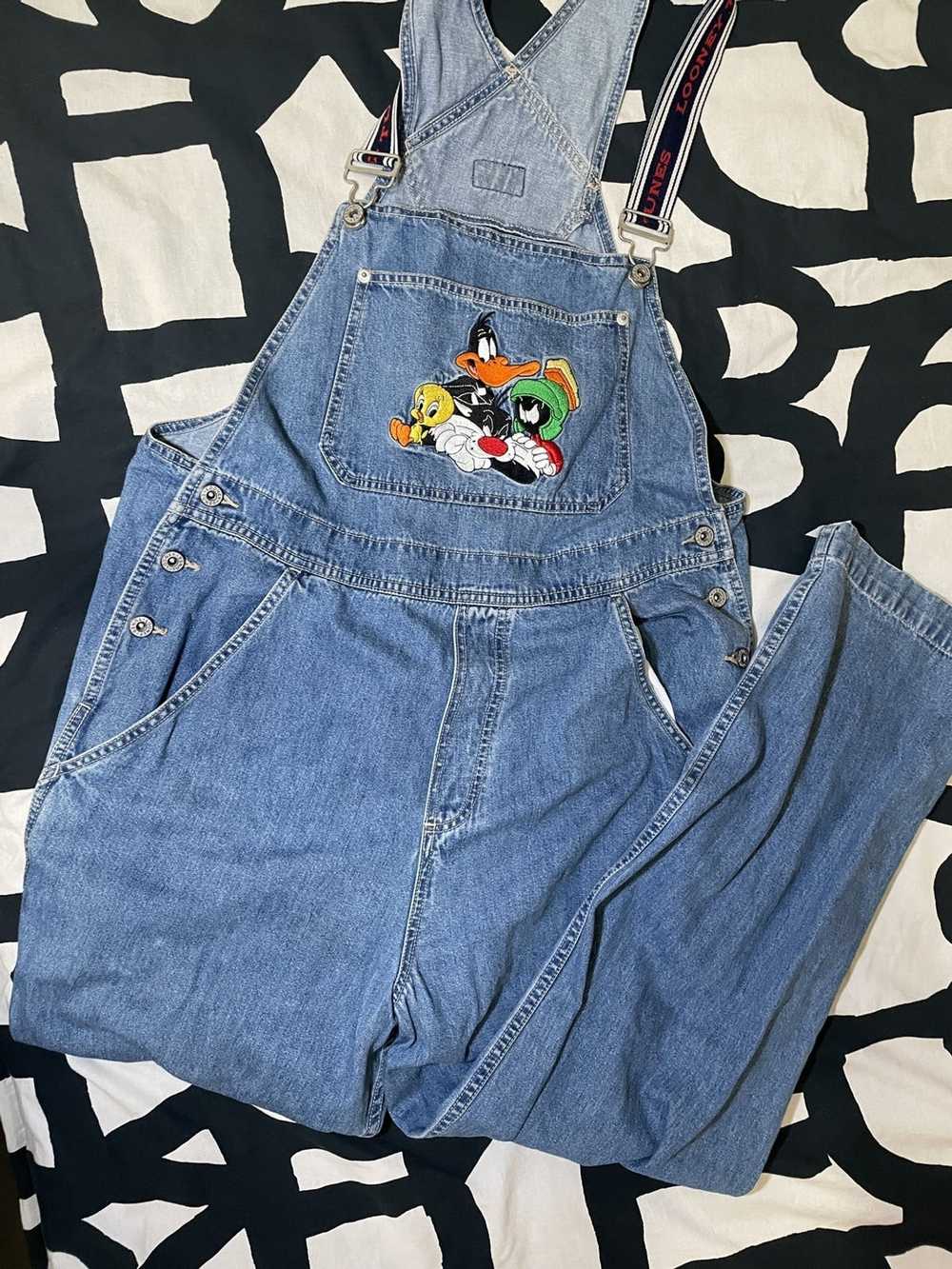 Vintage Vintage Looney Tunes Overalls coveralls T… - image 2
