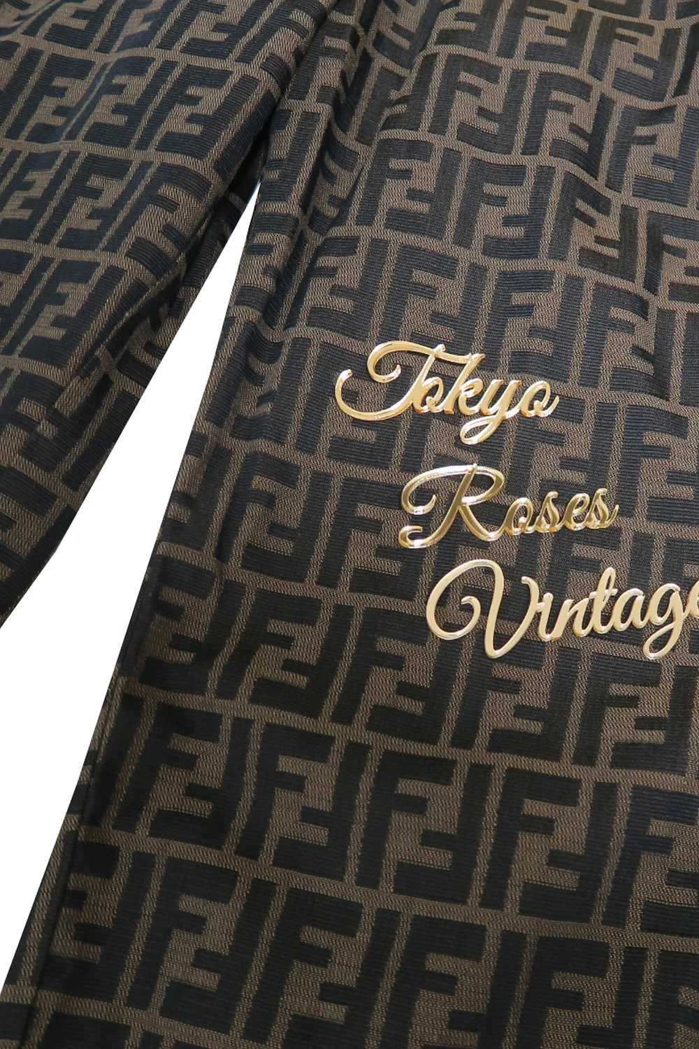 Fendi Logo Print Long Pants Zucca FF Pattern 28 I… - image 2
