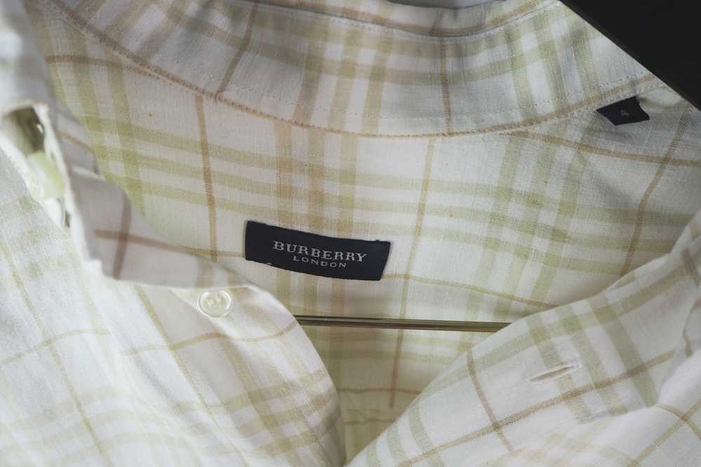 Burberry authentic BURBERRY shirt men's Size 4 be… - image 5