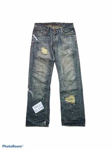 Distressed Denim × Ruehl No. 925 Distressed Paint… - image 1