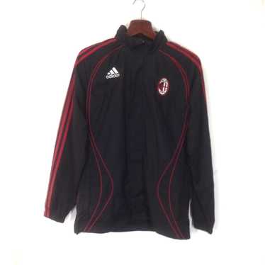 Adidas AC Milan Puffer jacket Black and Red Size UK40-42 Medium