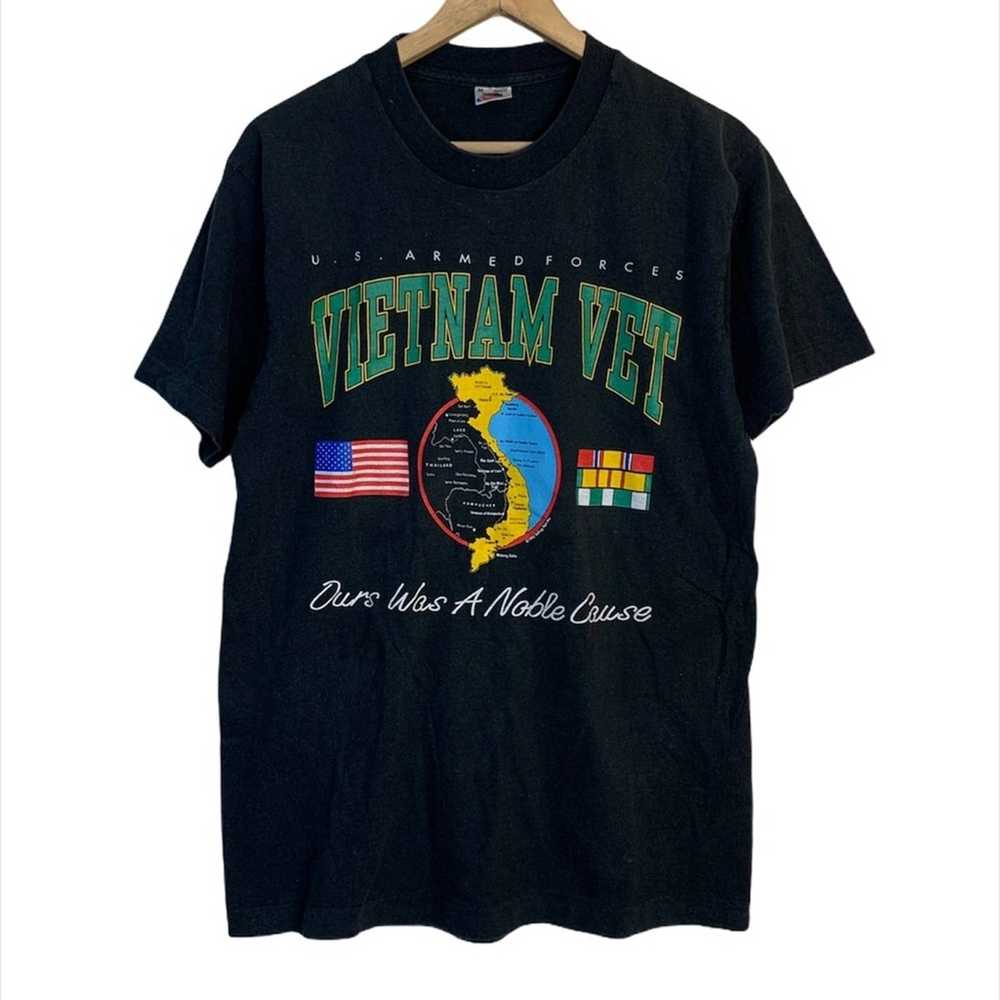 Vintage Vintage 1992 Vietnam Vet T-Shirt - Gem