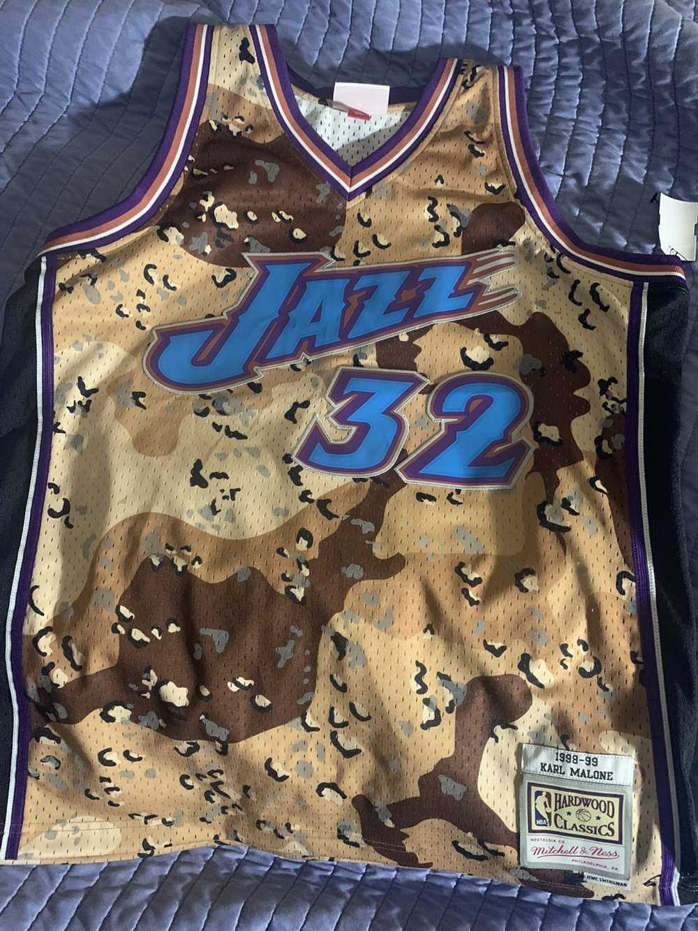 Mitchell & Ness VINTAGE Karl Malone Jazz Camo Jer… - image 1