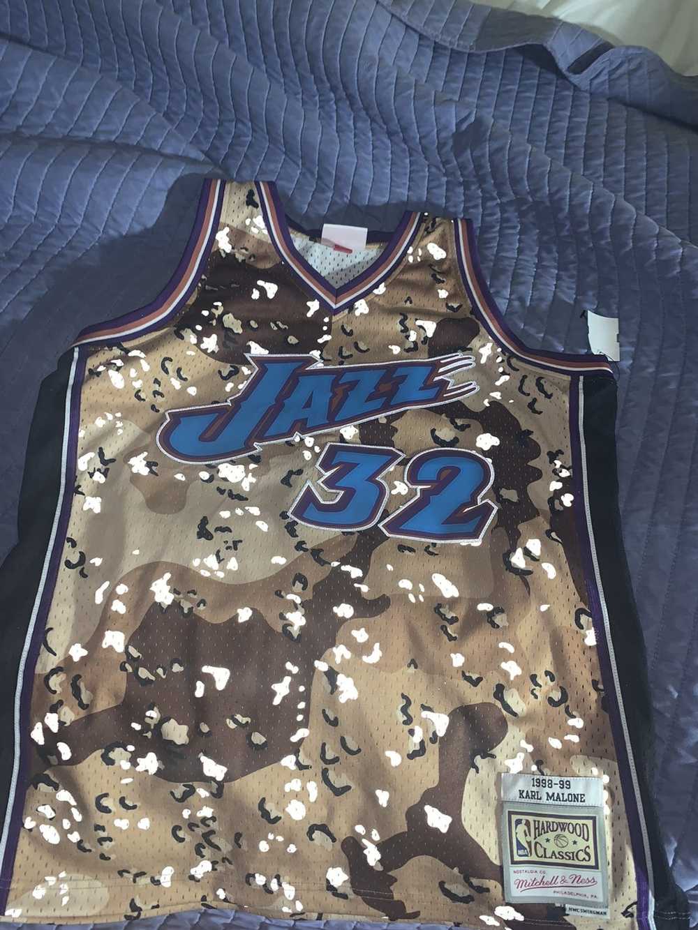 Mitchell & Ness VINTAGE Karl Malone Jazz Camo Jer… - image 3