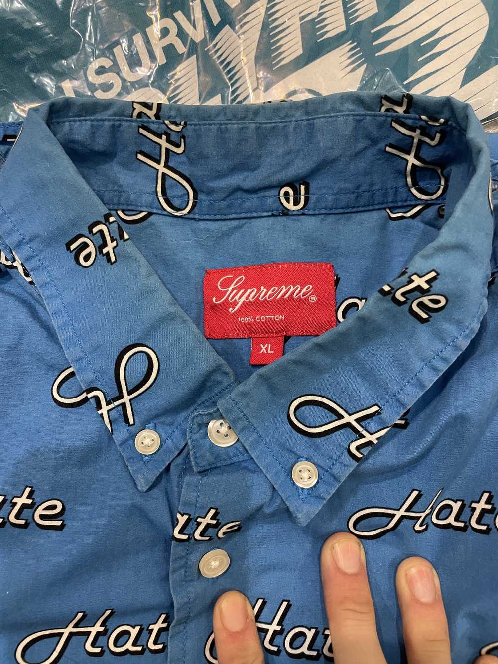 Supreme Supreme Hate Button Up Shirt FW13 - image 5