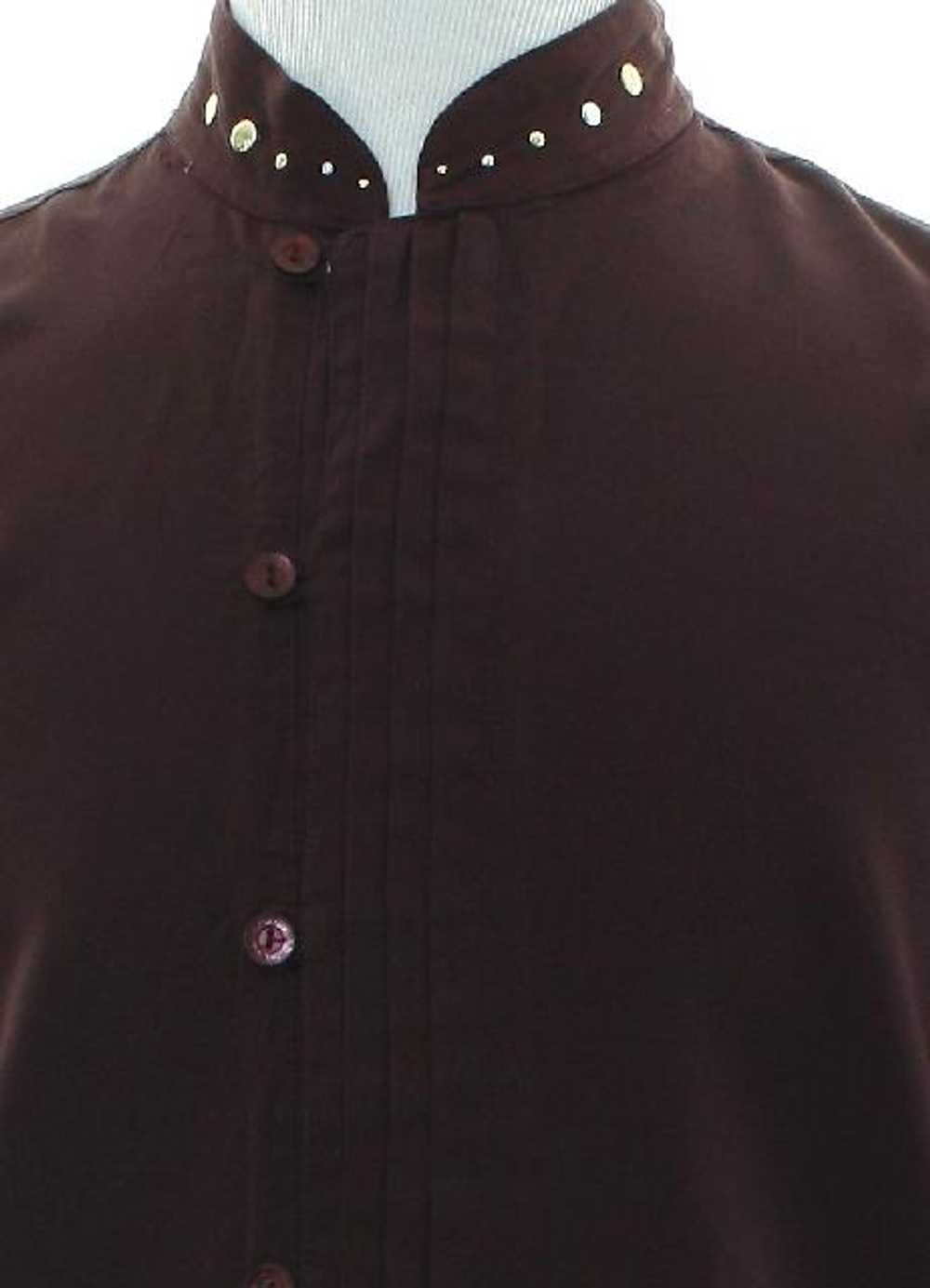 1980's Wear The Right Thing Mens Mod Nehru Collar… - image 2