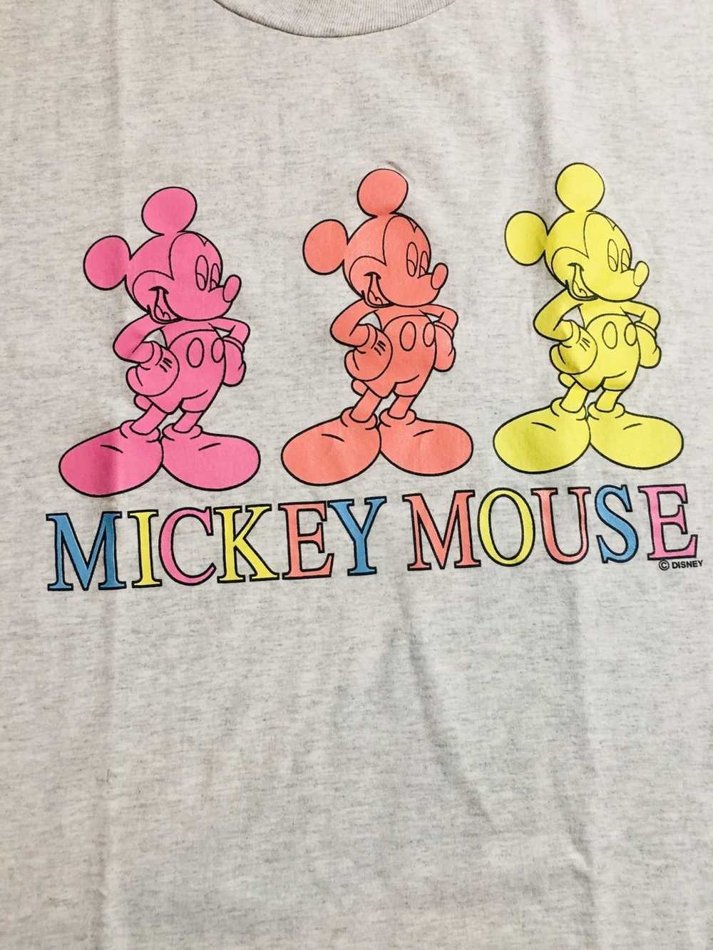 Disney Vintage 90s Disney 3 Mickey Mouse T-Shirt … - image 2