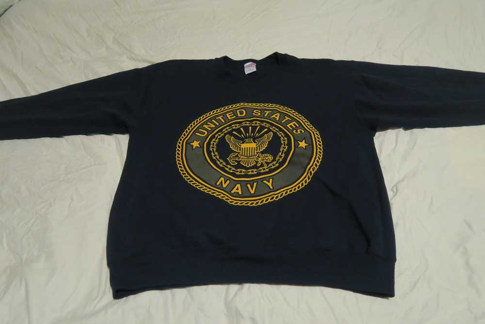 Made In Usa × Military × Vintage VTG US Navy Swea… - image 1