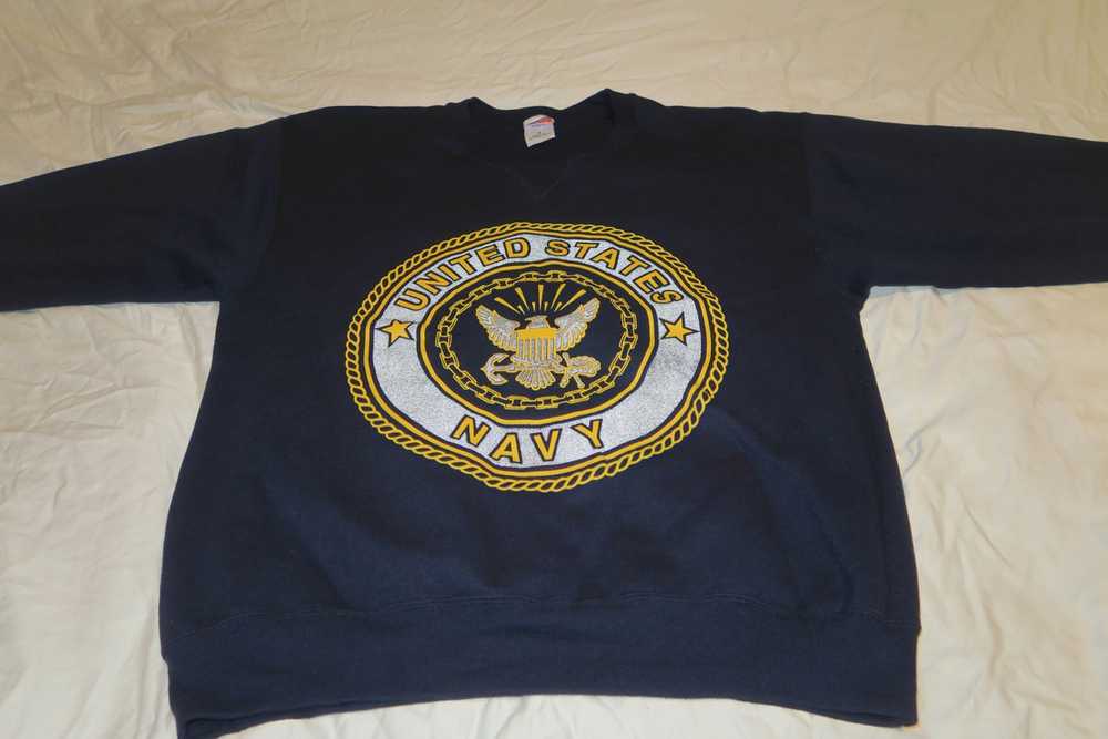 Made In Usa × Military × Vintage VTG US Navy Swea… - image 2