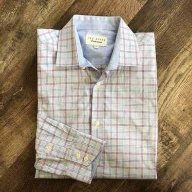 Ted Baker Ted Baker Button Down in Gridded Plaid