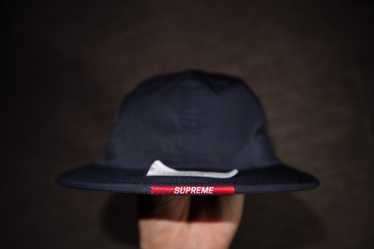 Supreme Denim Suede Compact Logo 6 Panel Black Hat SS18 – BRare NYC