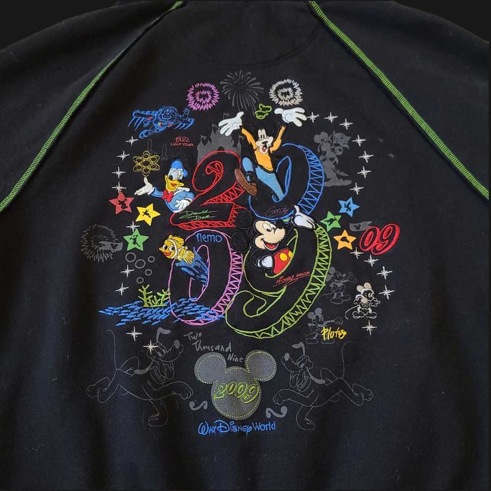 Disney × Vintage Vtg disney embroidered hoodie to… - image 2