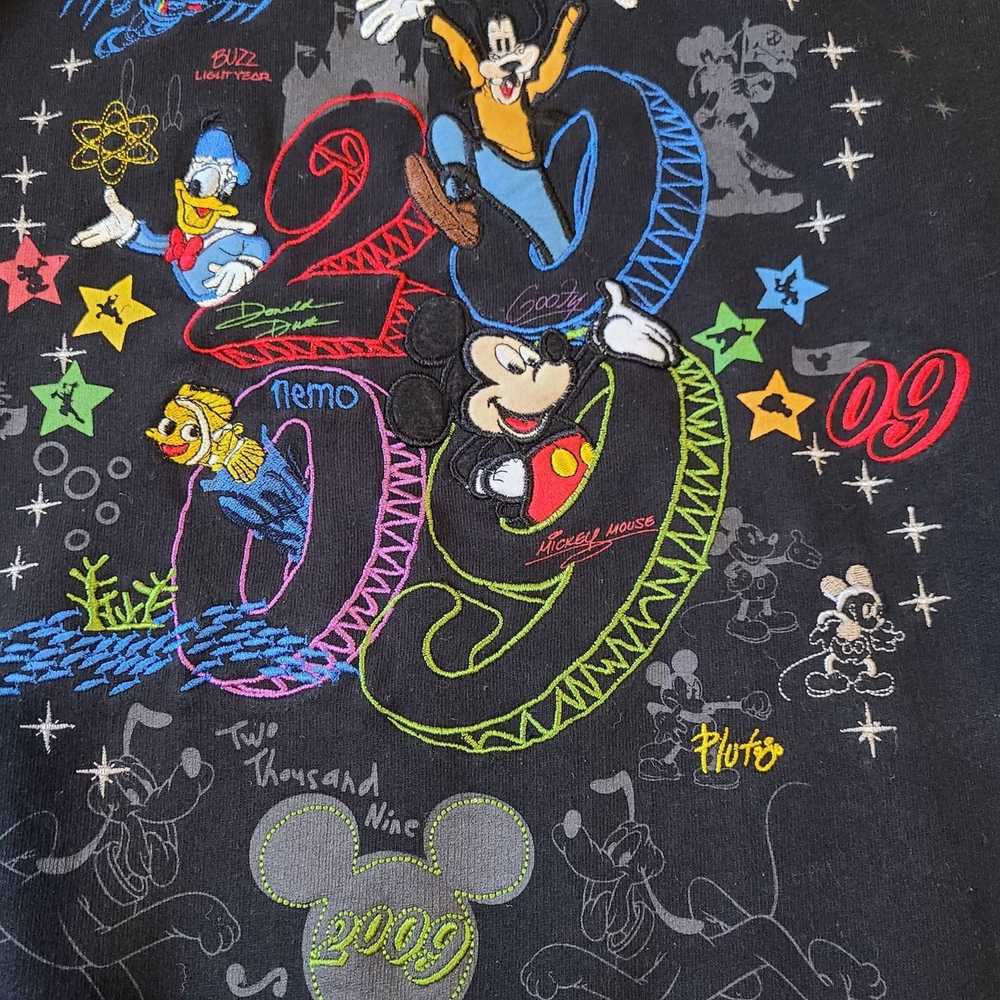 Disney × Vintage Vtg disney embroidered hoodie to… - image 4