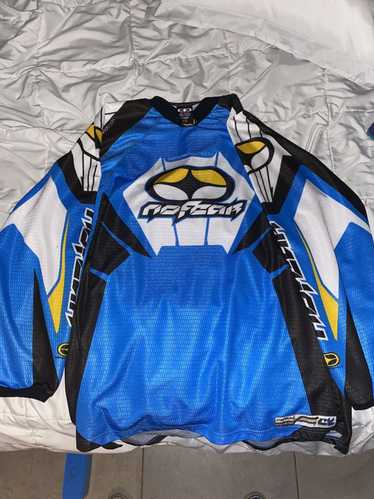 No Fear No Fear Motocross Jersey Blue and Yellow