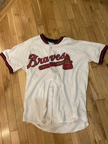 Majestic, Shirts, Jason Upton Atlanta Braves Stars And Stripes Majestic  Jersey