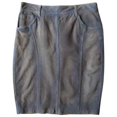 Burberry Leather mid-length skirt - image 1