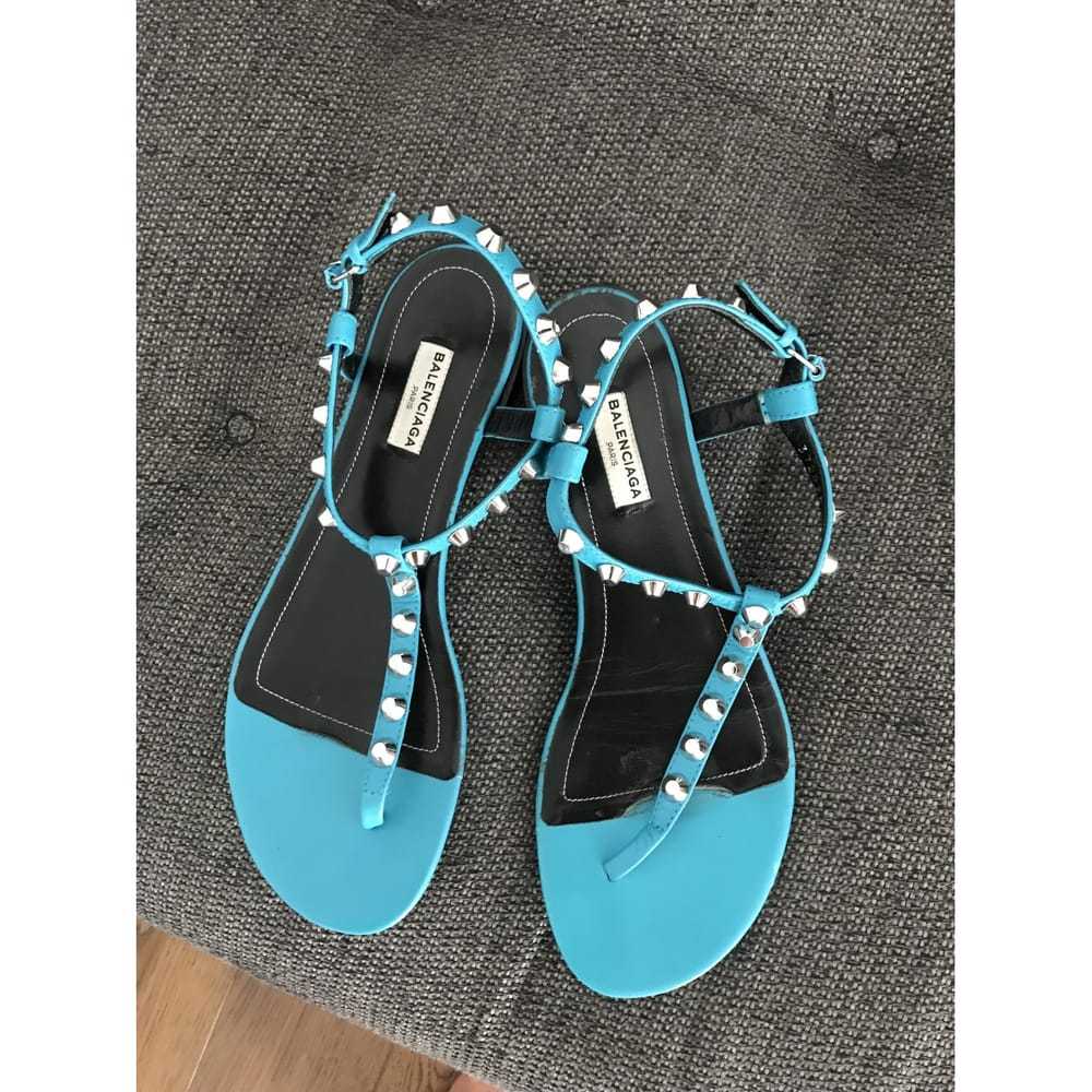 Balenciaga Leather flip flops - image 2