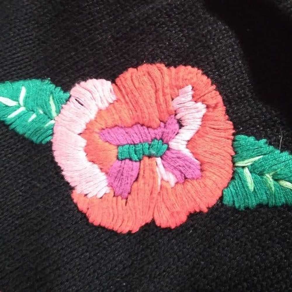 Streetwear × Vintage Vintage Floral Embroidered C… - image 4