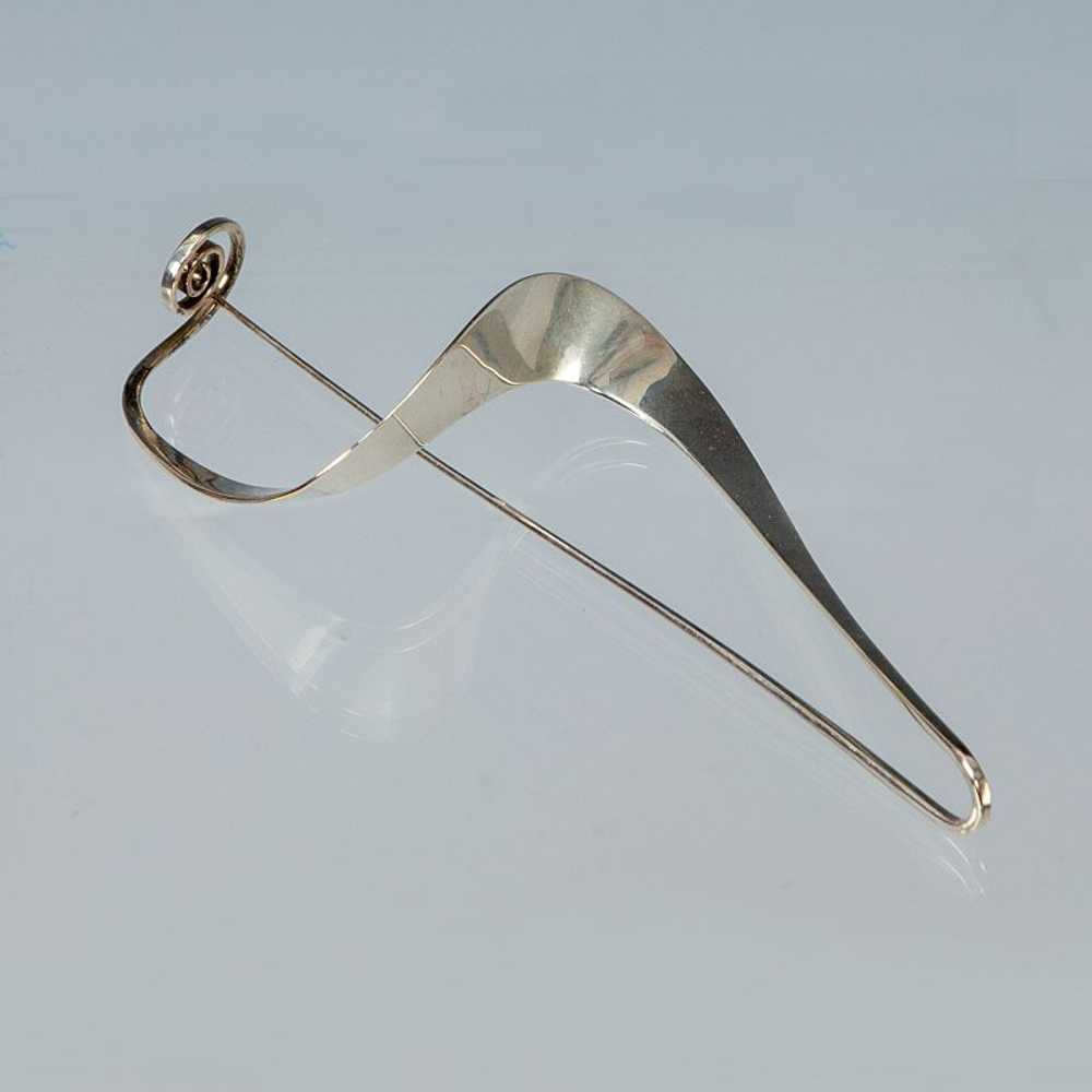 Ronald Pearson Modernist Sterling Silver Brooch - image 2