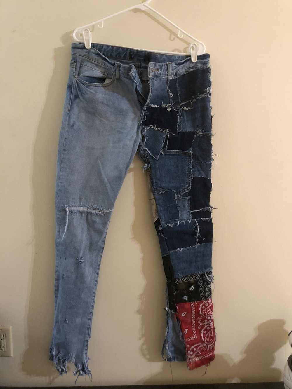 Custom Custom Patchwork Denim Jeans - image 2
