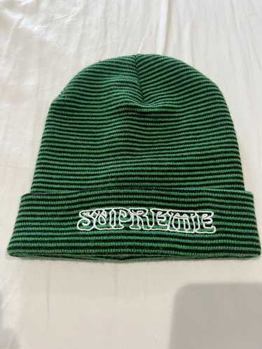 Supreme Supreme Small Stripe Beanie Green - image 1