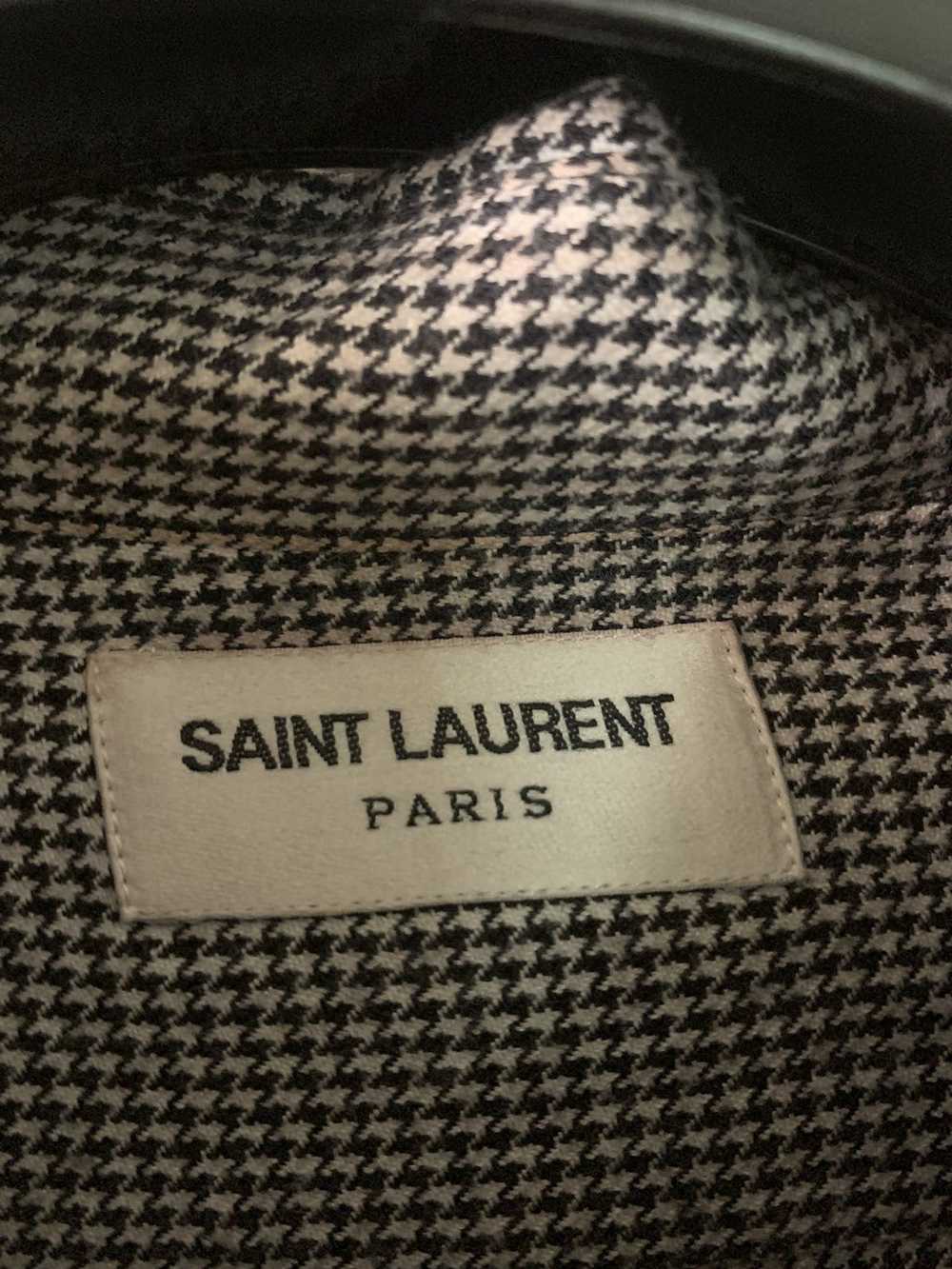 Saint Laurent Paris Saint Laurent Houndstooth Vis… - image 3