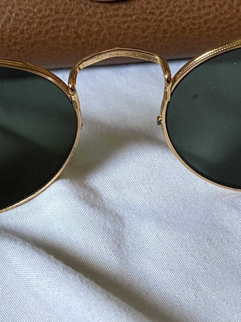 RayBan Ray ban round gold frames (as-is condition… - image 2