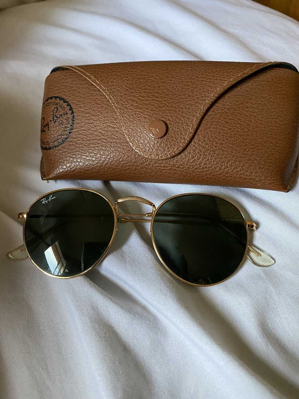 RayBan Ray ban round gold frames (as-is condition… - image 4