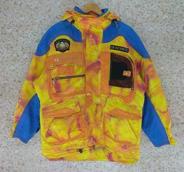 Vintage 90's outlet Descente Ski Jacket Snowboarding Jacket Sportswear Pop Art Skiwear Hoodie Japan Team Large Size