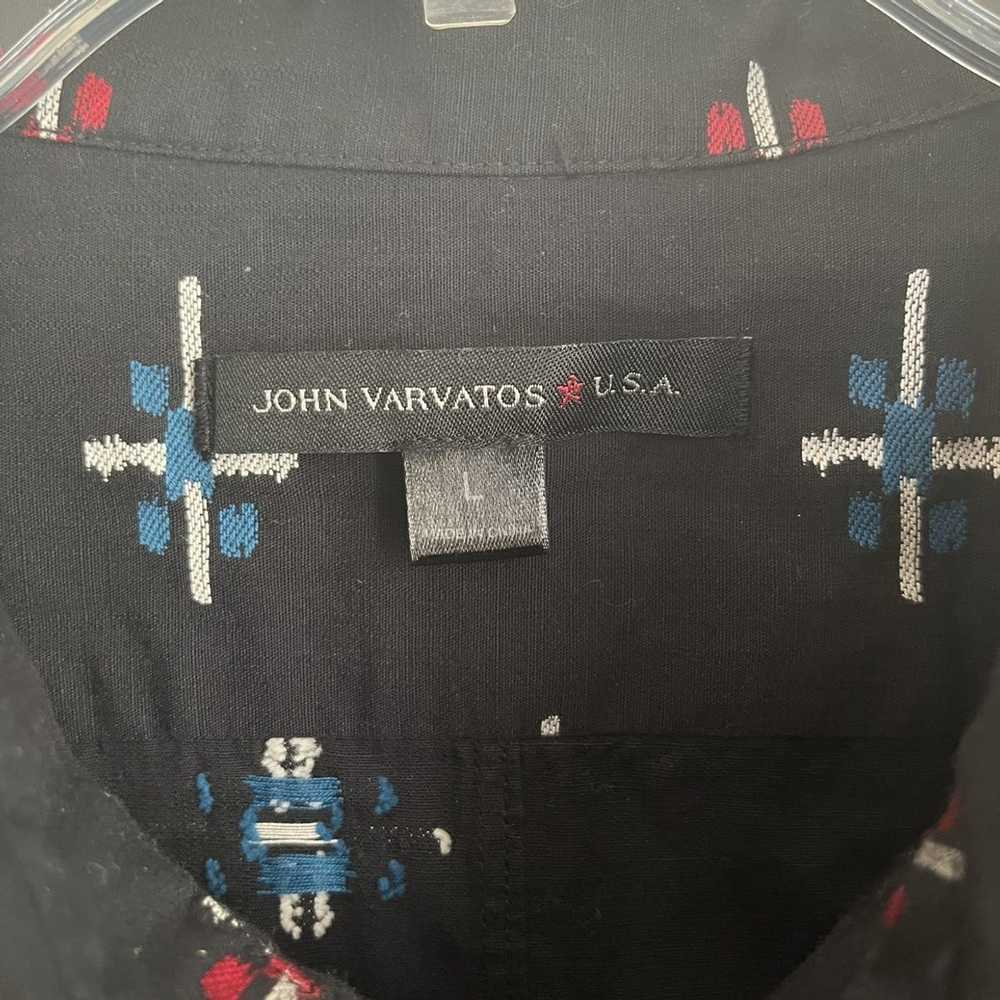 John Varvatos John Varvatos Embroidered Button Do… - image 4