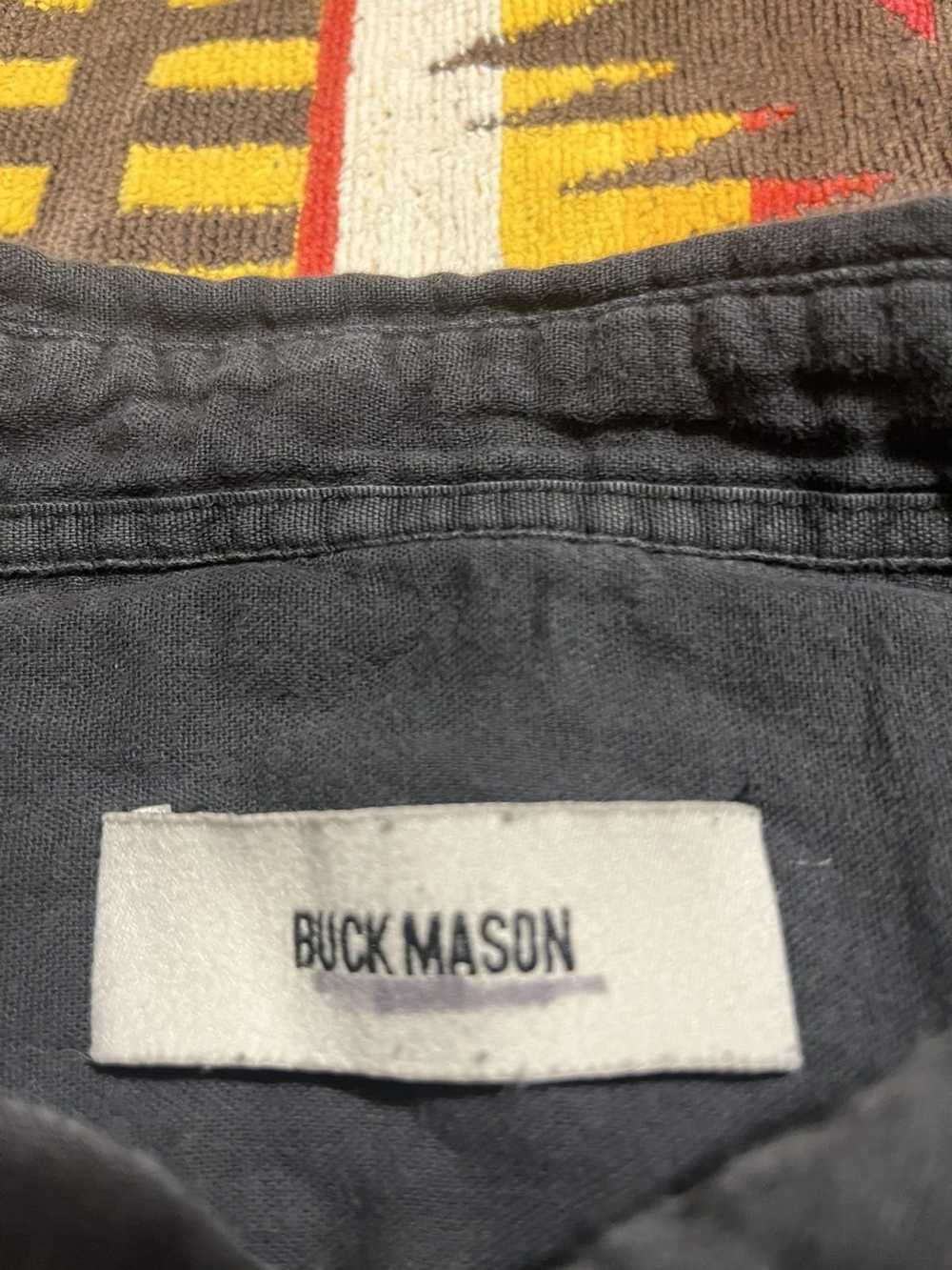 Buck Mason Buck mason soft button shirt faded bla… - image 4