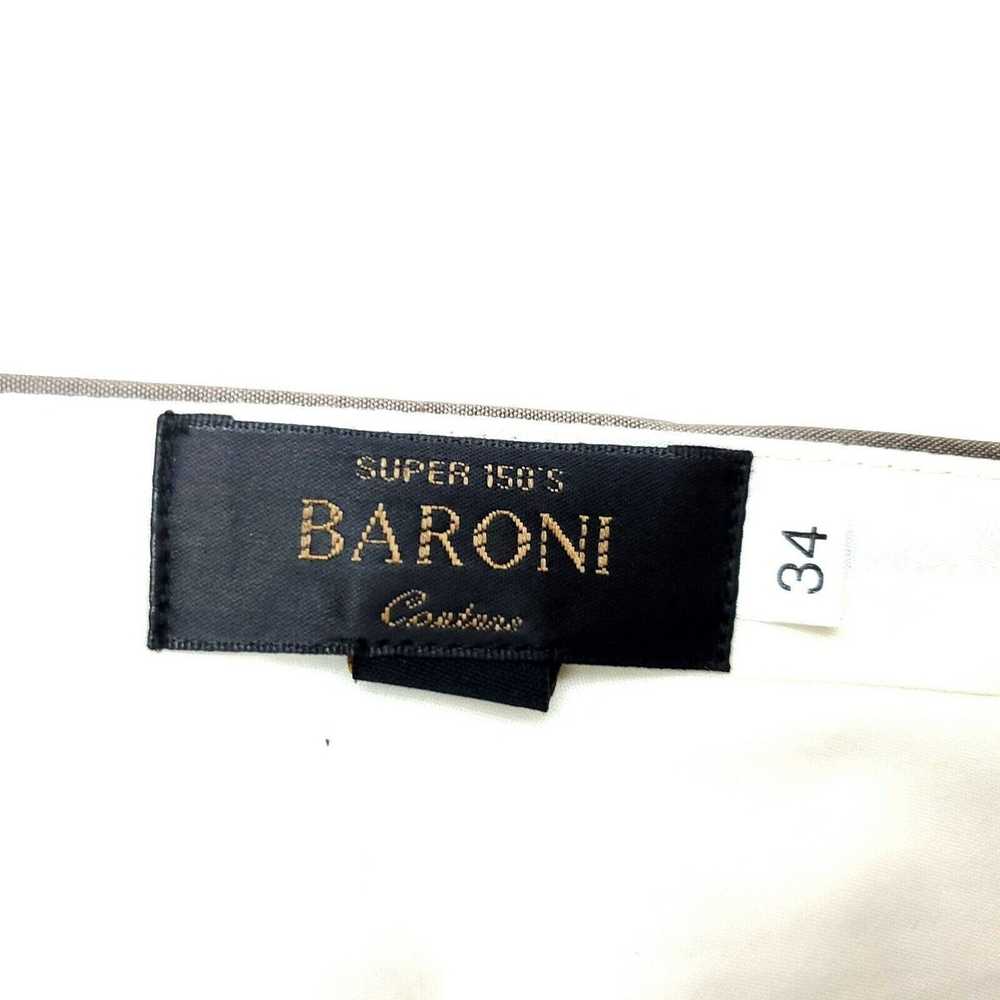 Vintage Baroni Super 150s Wool Dress Pants 35/30 … - image 4