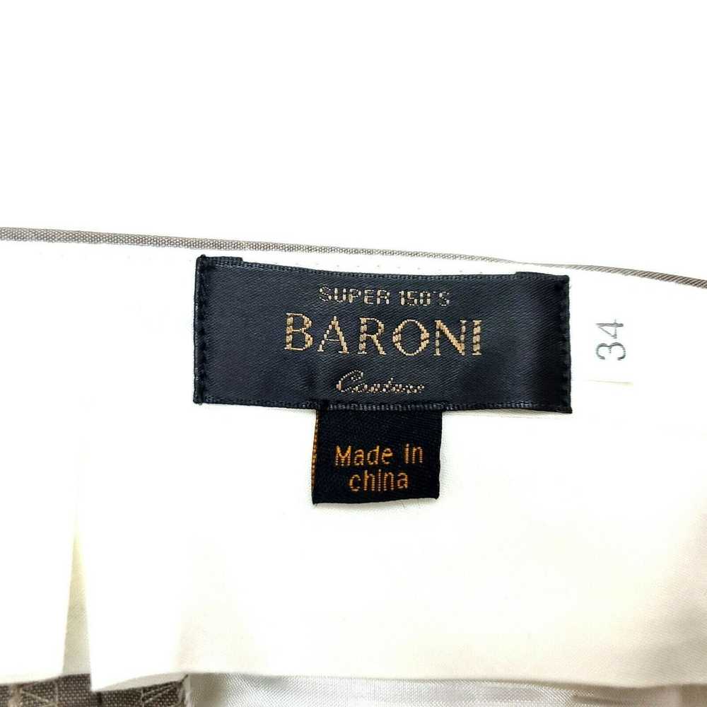 Vintage Baroni Super 150s Wool Dress Pants 35/30 … - image 5