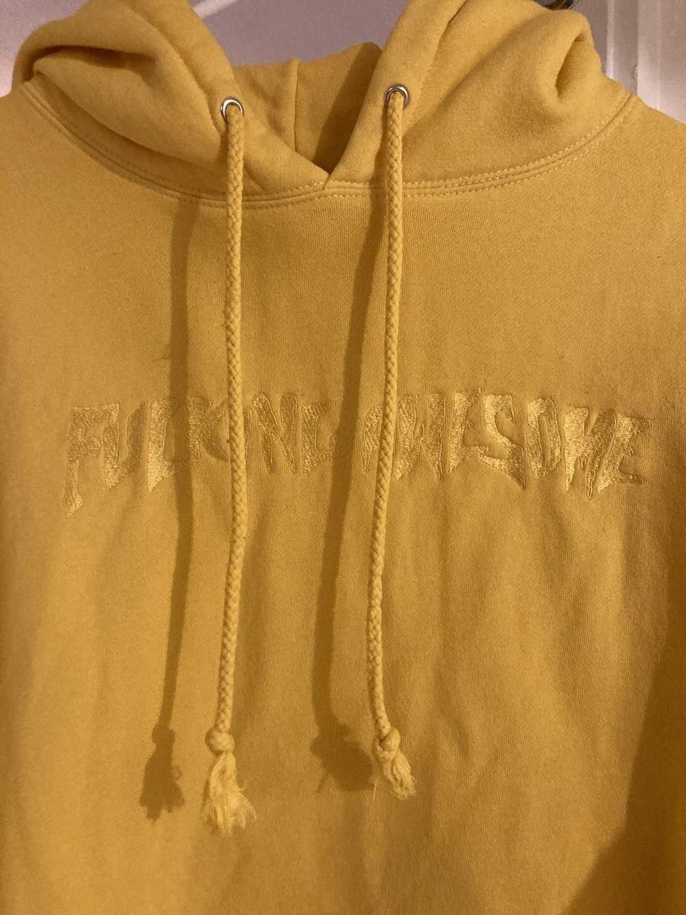 Fucking Awesome Fucking awesome yellow logo hoodie - image 2