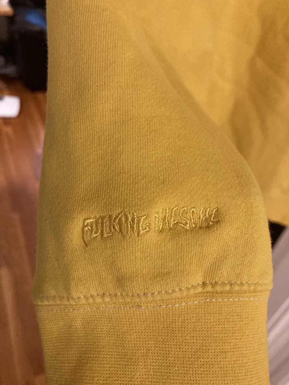 Fucking Awesome Fucking awesome yellow logo hoodie - image 5