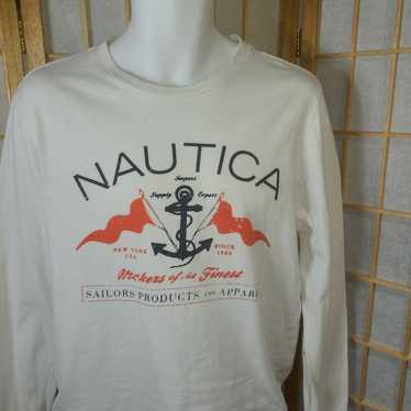 Nautica Angler SWORDFISH Graphic Hooded Fishing Shirt UPF Quik Dry