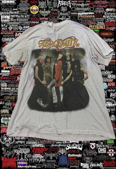 Aerosmith × Band Tees × Vintage vintage band 80s … - image 1