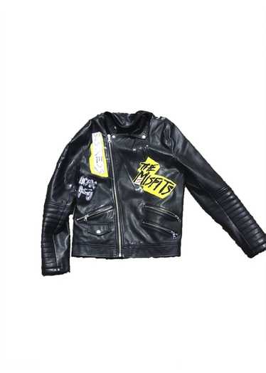 Customized Studded Genuine Leather Jacket Crime Scene