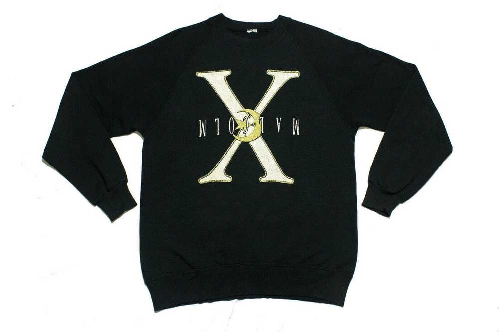 Malcolm X × Rap Tees × Vintage Malcolm X Sweatshi… - image 1