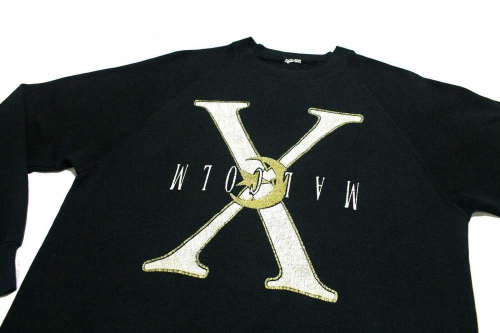 Malcolm X × Rap Tees × Vintage Malcolm X Sweatshi… - image 2