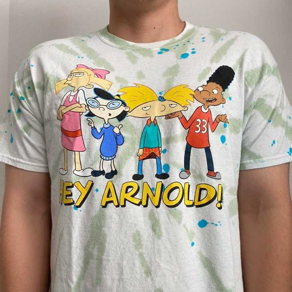 Streetwear Nickelodeon Hey Arnold Graphics Tie Dyed T… - Gem